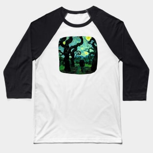 Monster Slayer by Van Gogh - Fantasy - Witcher Baseball T-Shirt